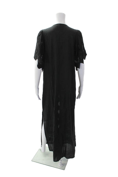 Bell Women's Alicia Bell Angel Kattan Lace Long Swimsuit Coverup Black Size L