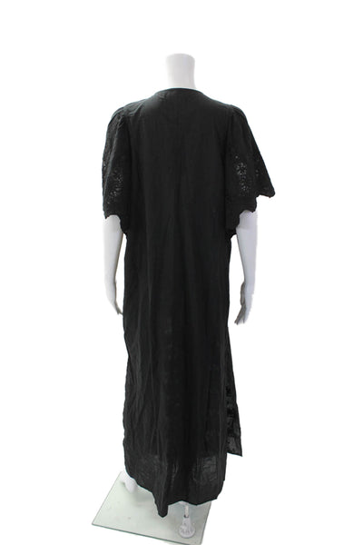 Bell Women's Alicia Bell Angel Kattan Lace Long Swimsuit Coverup Black Size XL