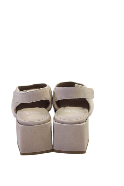 Eileen Fisher Womens Woven Stretch Open Toe Block Heels Sandals Shoes Sand Sz 9M
