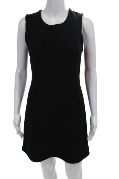 Alexander Wang Women's Round Neck Sleeveless Mini Dress Black Size M
