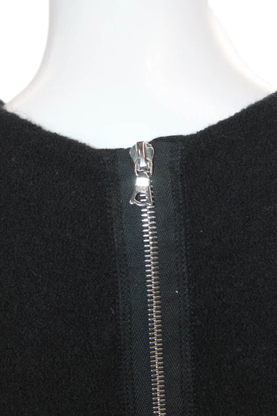 Alexander Wang Women's Round Neck Sleeveless Mini Dress Black Size M