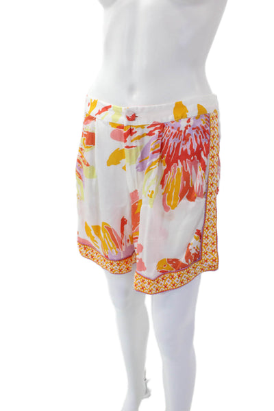 Poupette St. Barth Women's Eleastic Waist Isabelle Dress Shorts Orange Size S