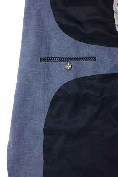 Lauren Ralph Lauren Mens Wool Blend two Button Two Piece Suit Set Blue Size 46