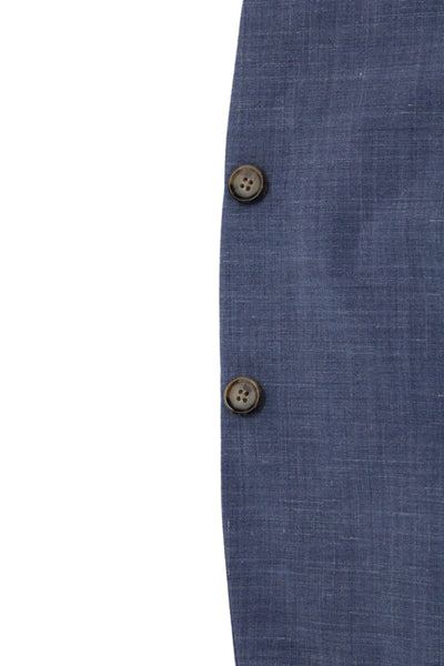 Lauren Ralph Lauren Mens Wool Blend two Button Two Piece Suit Set Blue Size 46