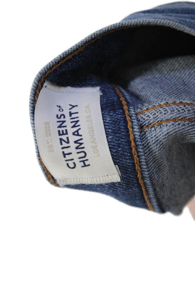 Citizens of Humanity Womens Cotton 5 Pocket Mid-Rise Skinny Jeans Blue Size 26