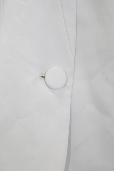 Lafayette 148 New York Womens Long Sleeve Collared Blazer White Size 20W