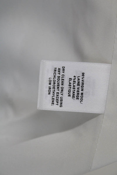 Lafayette 148 New York Womens Long Sleeve Collared Blazer White Size 20W