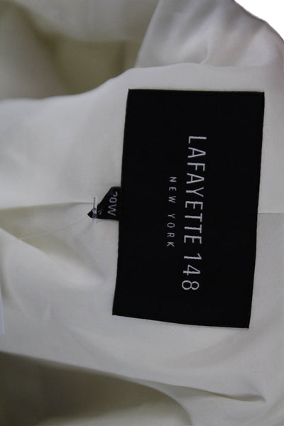 Lafayette 148 New York Womens Long Sleeve Collared Blazer White Size 20W