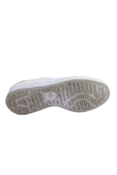 Adidas Stan Smith Mens Leather Low Top Lace Up Sneakers White Green Size 5