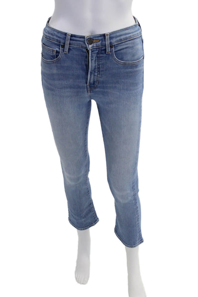 Veronica Beard Womens Zip Button Skinny Leg Denim Skinny Jeans Blue Size EUR 25