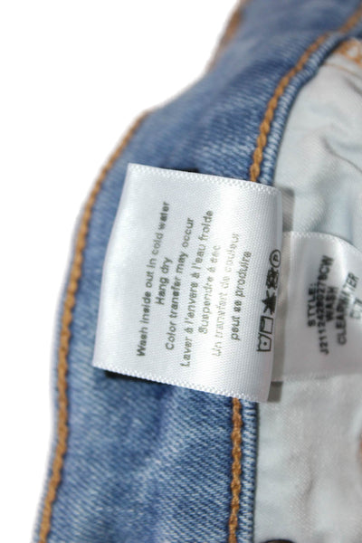 Veronica Beard Womens Zip Button Skinny Leg Denim Skinny Jeans Blue Size EUR 25
