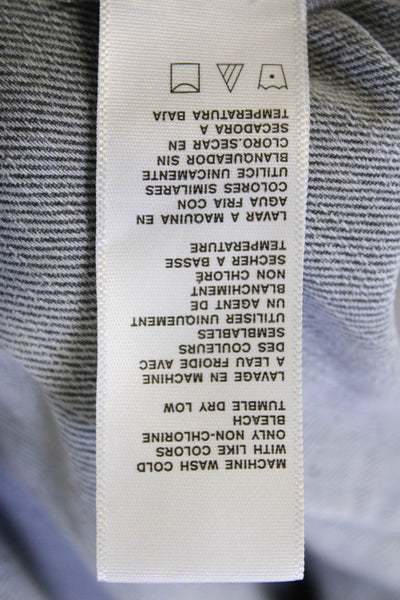 James Perse Womens High Rise Drawstring Twill Trouser Pants Gray Cotton Size 1
