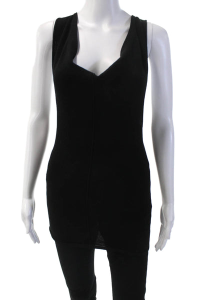 Modern Citizen Sleeveless Scoop Neck Lined Casual Tank Top Black Size S