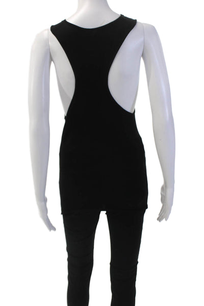 Modern Citizen Sleeveless Scoop Neck Lined Casual Tank Top Black Size S
