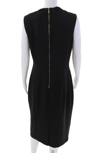 Jason Wu Womens Wool Sleeveless Crew Neck Zippered Pencil Dress Black Size 10