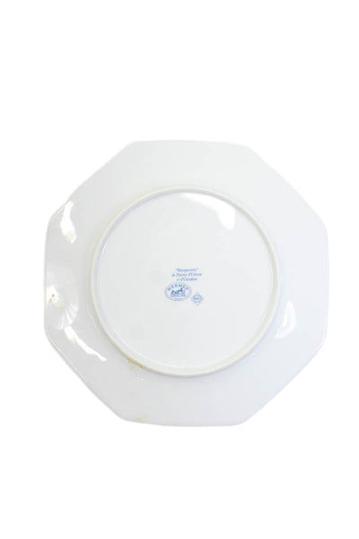 Hermes Marqueterie DePi erres d'Orient et d'Occident Salad Plates Set of 13 Blue