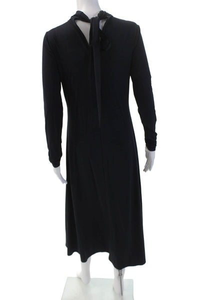 Modern Citizen Womens Long Sleeve V-neck Tie Front Casual Dress Navy Size S
