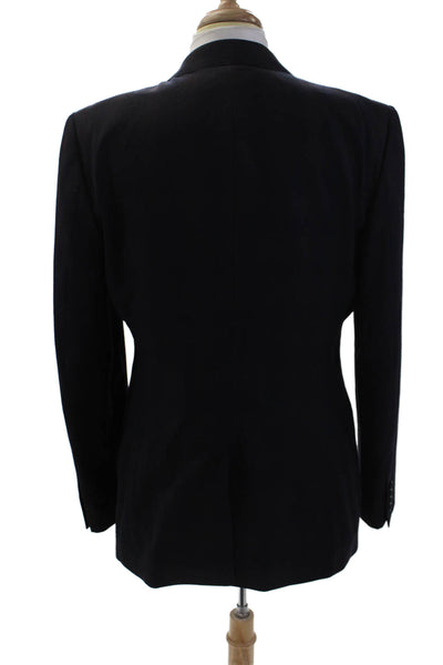 Ted Baker Mens Textured Collared Button Ombre Printed Suit Blazer Black Size EUR
