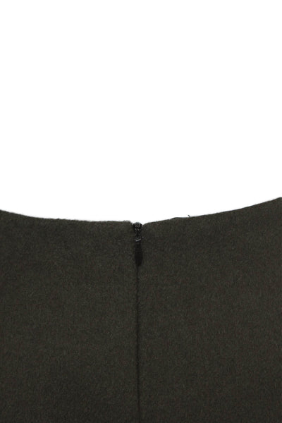 Modern Citizen Women's Zip Closure Leather Trim Slit Hem Mini Skirt Black Size L