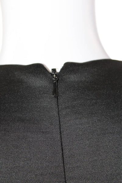 Cushnie Et Ochs Womens V Neck Sleeveless Peplum Blouse Black Size 0