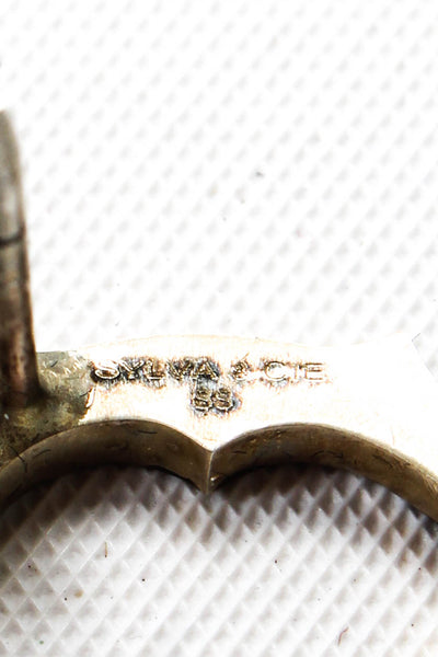 Sylva & Cie Sterling Silver Diamond Horseshoe Pin 2.9g