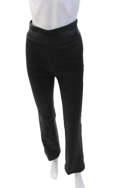 Frame Womens High Rise Pull On The Jet Set Flare Leg Jeans Black Cotton Size 0