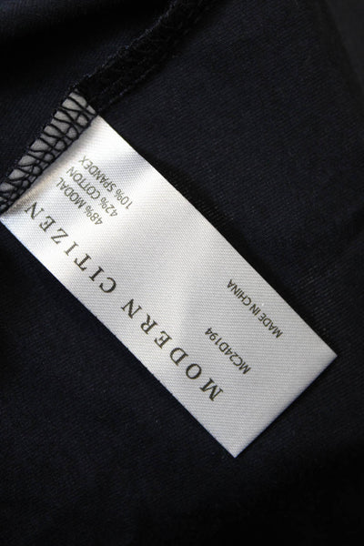Modern Citizen Womens Cotton Keyhole Detail Neck Tie Maxi Dress Black Size XS