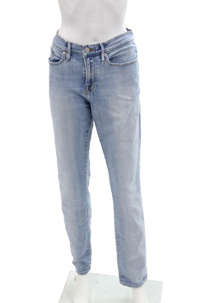 Frame Womens Le Homme Skinny Light Wash Skinny Jeans Blue Size 33
