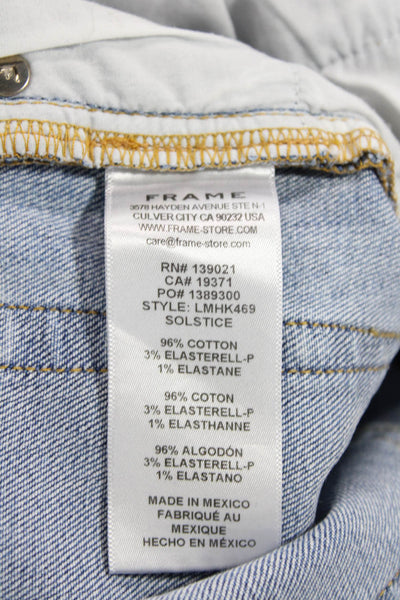 Frame Womens Le Homme Skinny Light Wash Skinny Jeans Blue Size 33