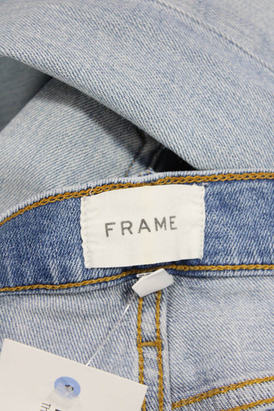 Frame Womens Le Homme Skinny Light Wash Skinny Jeans Blue Size 33