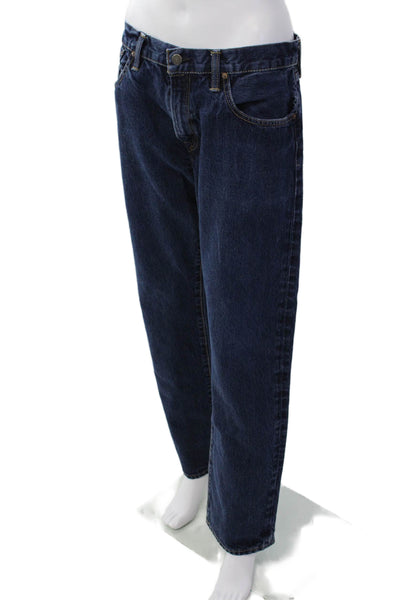 Polo Ralph Lauren Womens Cotton Dark Wash Straight Leg Jeans Blue Size 34