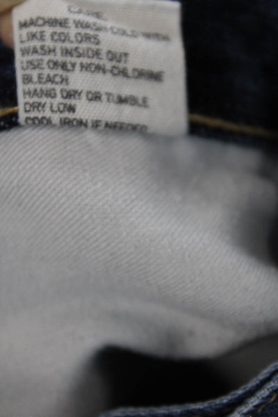 Polo Ralph Lauren Womens Cotton Dark Wash Straight Leg Jeans Blue Size 34