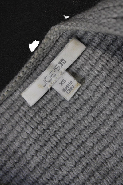 Joes Women's Dolman Sleeves Round Neck Pullover Sweater Gray Striped Size XS