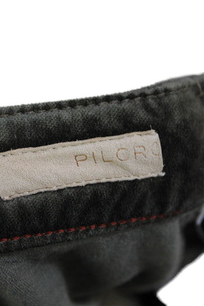 Pilcro and the Letterpress Anthropologie Womens Cotton Flare Pants Green Size 20
