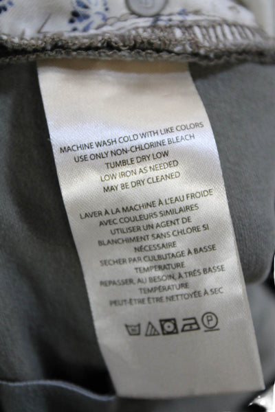 Pilcro and the Letterpress Anthropologie Womens Cotton Flare Pants Green Size 20