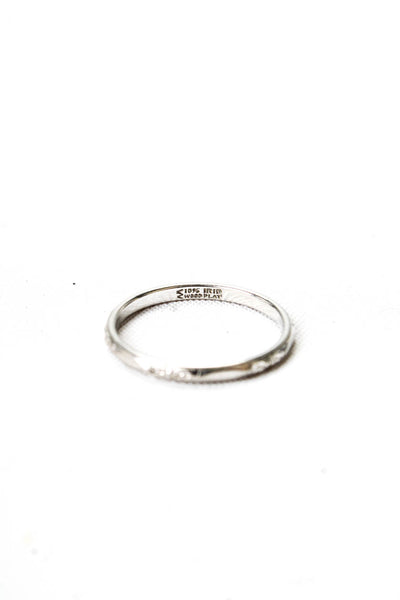 JR Wood and Sons Womens 900 Platinum Art Deco Style Band Ring Size 6 2.1g
