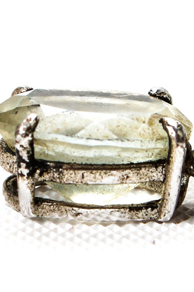 Designer Womens Sterling Silver Lemon Quartz Mini Pendant .5g