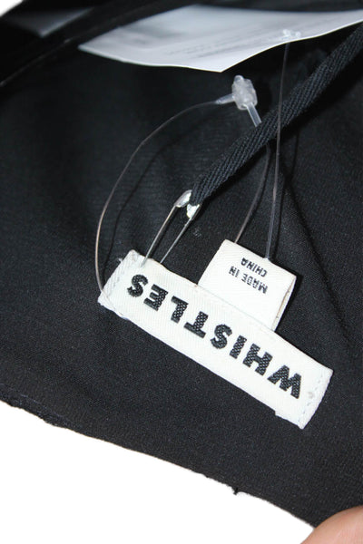 Whistles Womens Floral Lace Panel Detail Strapless Zipped Jumpsuit Black Size 2