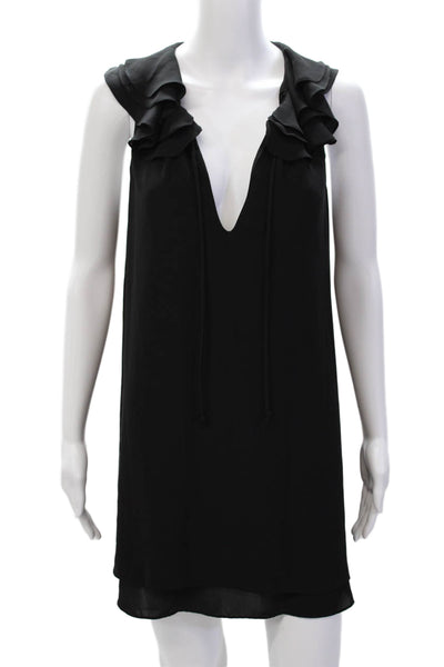 Amanda Uprichard Womens Sleeveless Pullover Casual Mini Dress Black Size M