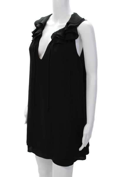 Amanda Uprichard Womens Sleeveless Pullover Casual Mini Dress Black Size M