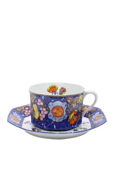 Hermes Marqueterie De Pierres d'Orient et d'Occident Cups and Saucers Set of 12