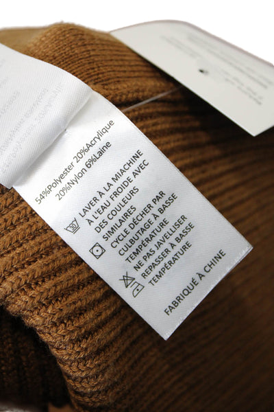 Victor Alfaro Women's Dolman Sleeves Slit Hem Midi Sweater Dress Brown Size XS