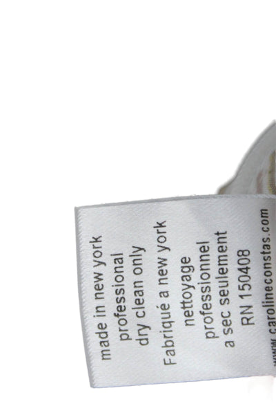 Caroline Constas Womens Cotton Striped Twist Cape Tank Top Brown Pink Size XS