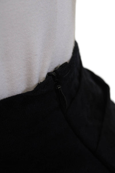 Ba&Sh Womens Drape Detail Side Zip Sonny Pencil Skirt Midnight Blue Size 2