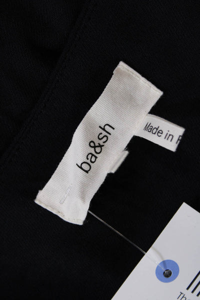 Ba&Sh Womens Drape Detail Side Zip Sonny Pencil Skirt Midnight Blue Size 2