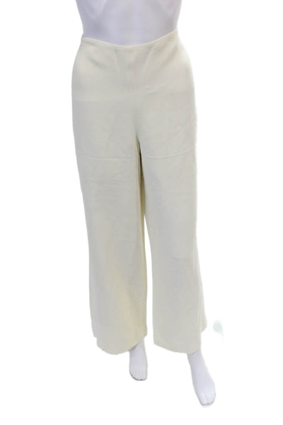 Ralph Lauren Women's High Waist Hook Straight Leg Dress Pants Beige Size 8
