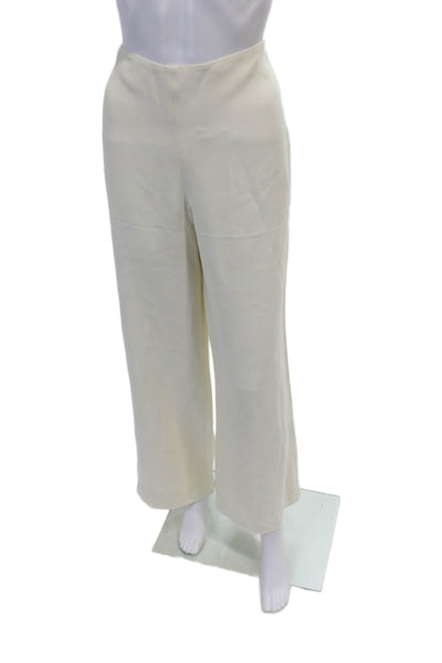 Ralph Lauren Women's High Waist Hook Straight Leg Dress Pants Beige Size 8