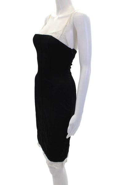 BCBG Max Azria Womens Strapless Sweetheart Neck Mini Dress Black Size 0
