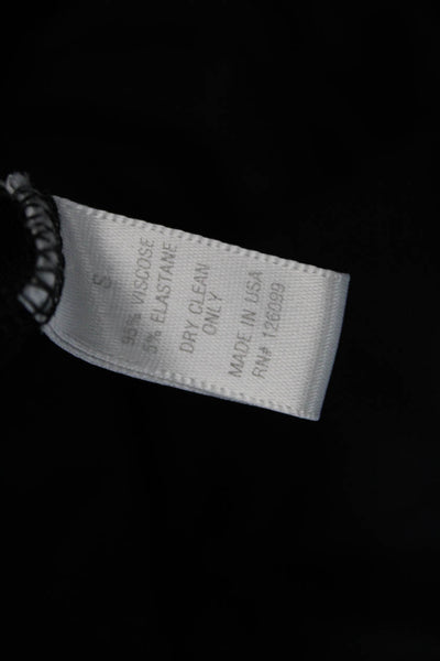 Cushnie Et Ochs Womens Layered Tie Detail Short Sleeve Mini Dress Black Size S
