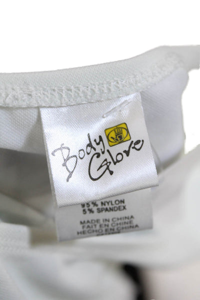 Body Glove Womens Lettuce Edge Pull On Mini Skirt White Size Small